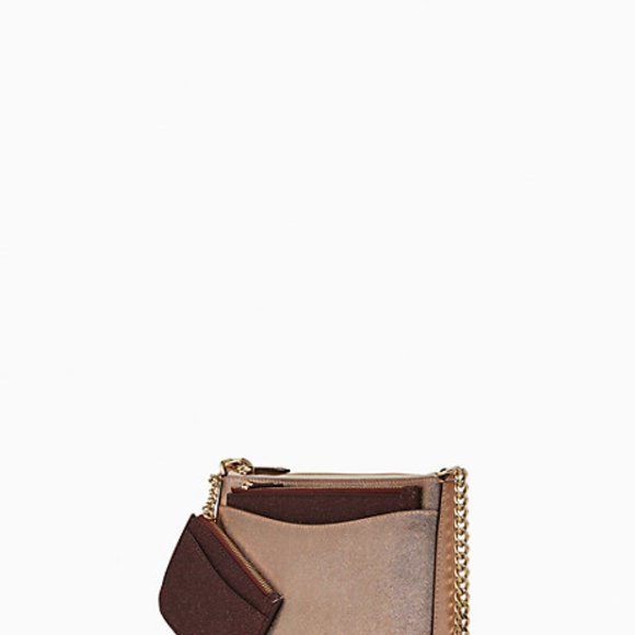 COPY - kate spade new york shimmy glitter chained triple crossbody/pouch 3 in 1… - Picture 3 of 5